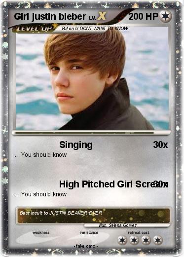 Pokemon Girl justin bieber