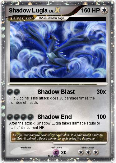 Pokemon Shadow Lugia