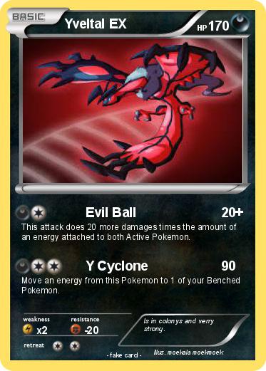 Pokemon Yveltal EX