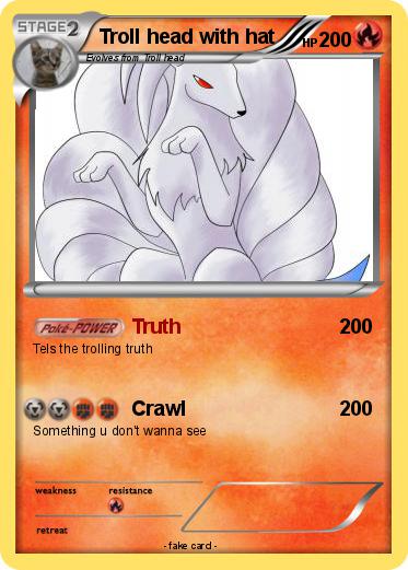 Pokemon Troll head with hat