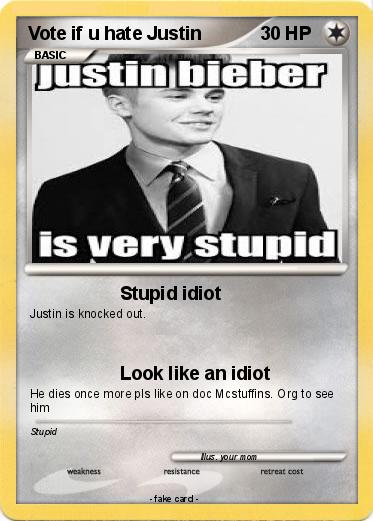 Pokemon Vote if u hate Justin
