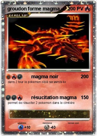 Pokemon groudon forme magma