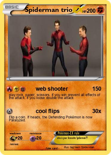 Pokemon Spiderman trio