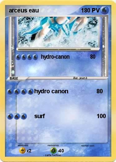 Pokemon arceus eau