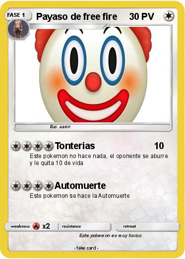 Pokemon Payaso de free fire
