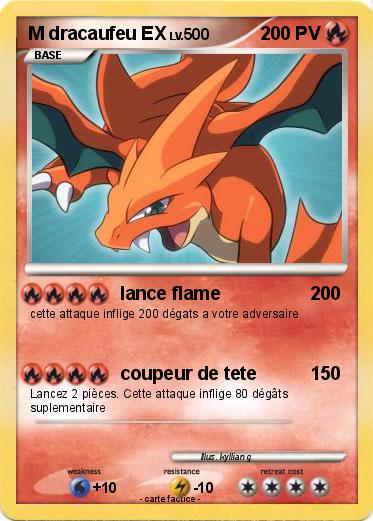 Pokemon M dracaufeu EX