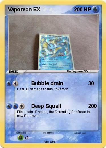 Pokemon Vaporeon EX