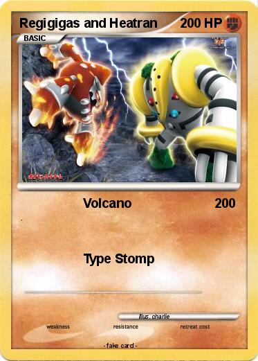 Pokemon Regigigas and Heatran