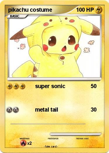 Pokemon pikachu costume