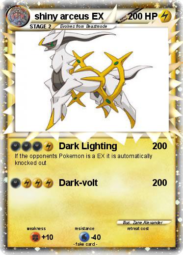 Pokemon shiny arceus EX