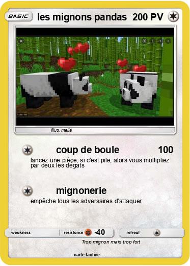 Pokemon les mignons pandas