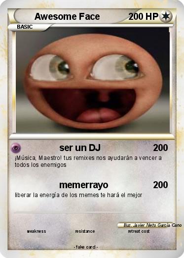 Pokemon Awesome Face