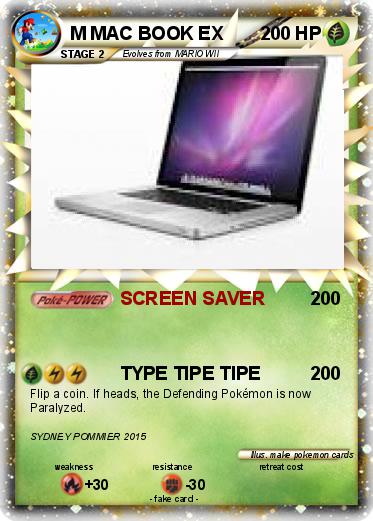 Pokemon M MAC BOOK EX