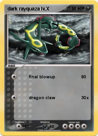 Pokemon dark rayquaza lv.X