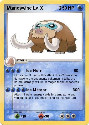 Pokemon Mamoswine Lv. X             2 