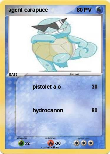 Pokemon agent carapuce