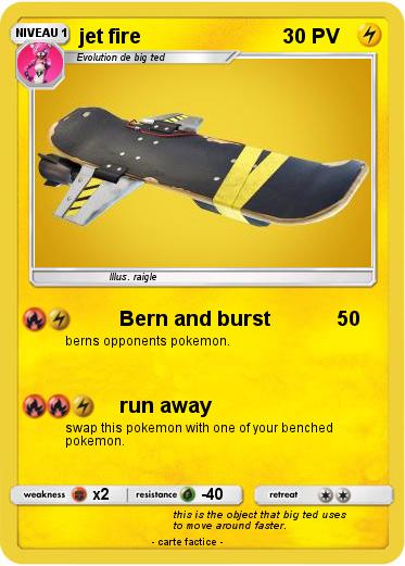 Pokemon jet fire