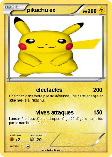 Pokemon pikachu ex