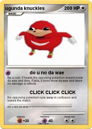 Pokemon ugunda knuckles