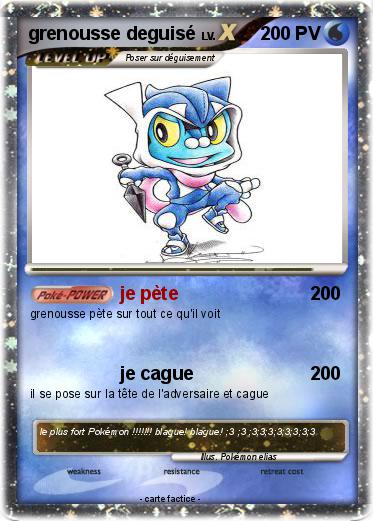Pokemon grenousse deguisé