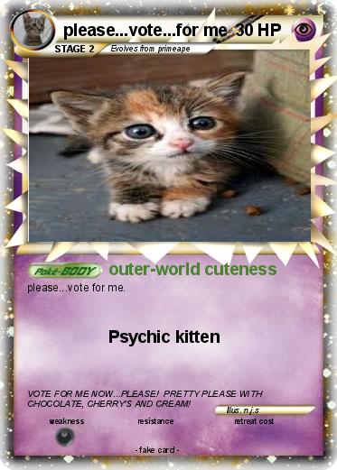 Pokemon please...vote...for me