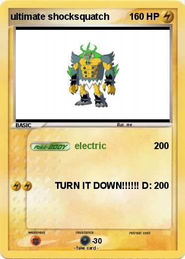 Pokemon ultimate shocksquatch