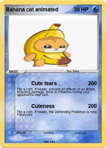 Pokemon Banana cat animated