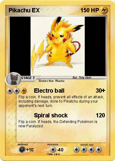 Pokemon Pikachu EX