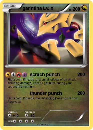Pokemon garintina Lv. X