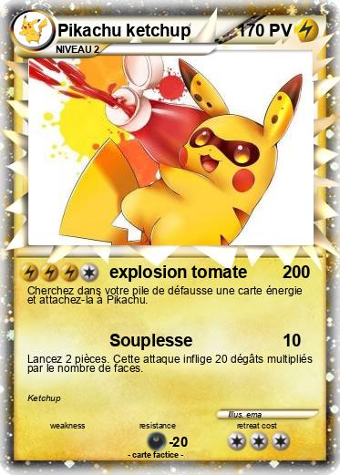Pokemon Pikachu ketchup