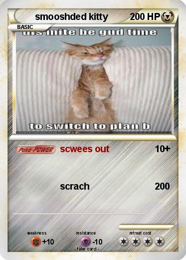 Pokemon smooshded kitty