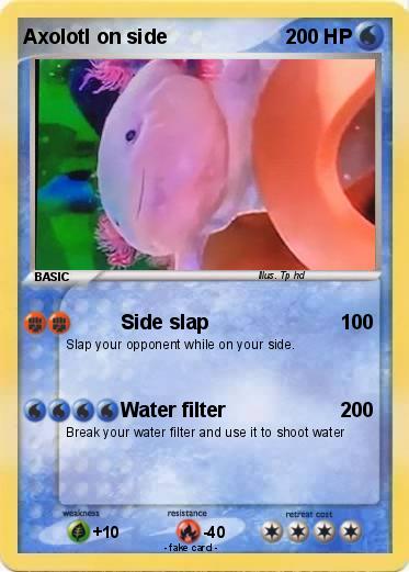 Pokemon Axolotl on side