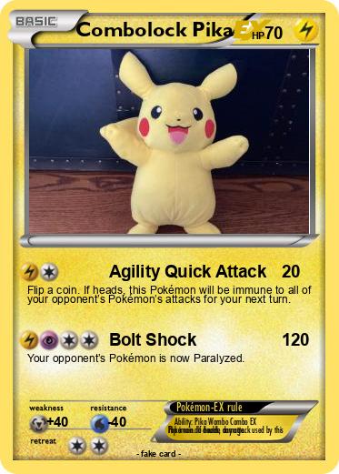 Pokemon Combolock Pika