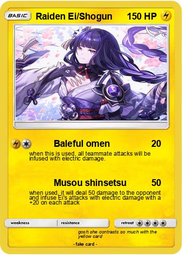 Pok mon Raiden Ei Shogun Baleful Omen My Pokemon Card