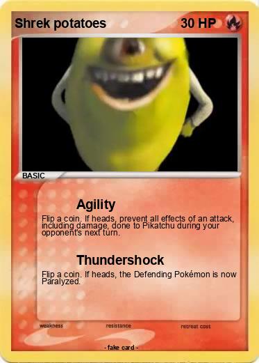 Pokemon Shrek potatoes
