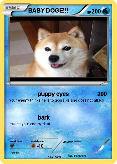 Pokemon BABY DOGE!!!