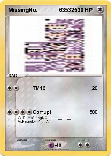 Pokemon MissingNo.              635325