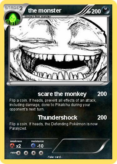 Pokemon the monster