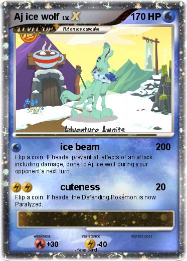 Pokemon Aj ice wolf