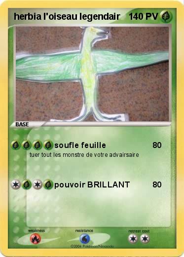 Pokemon herbia l'oiseau legendair 