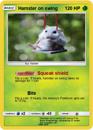 Pokemon Hamster on swing