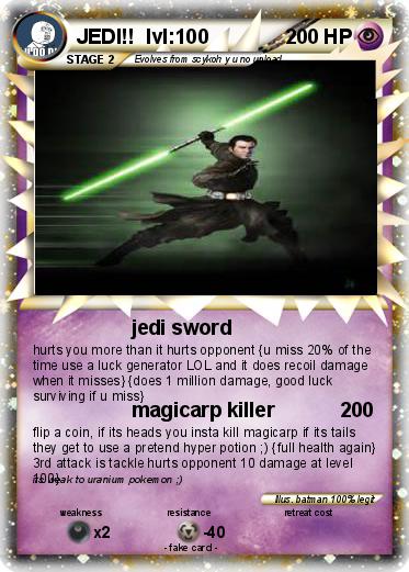 Pokemon JEDI!!  lvl:100