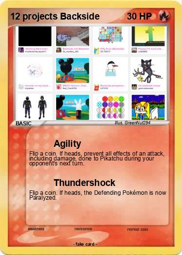 Pokemon 12 projects Backside