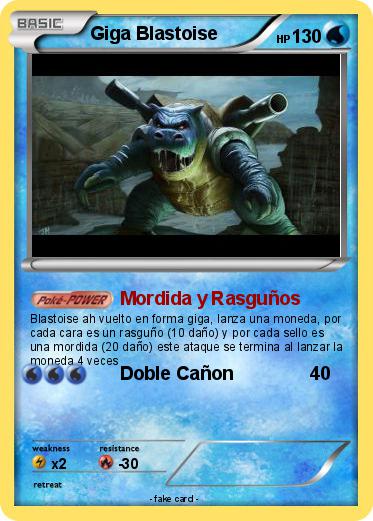 Pokemon Giga Blastoise