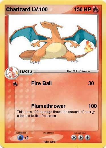 Pokemon Charizard LV.100