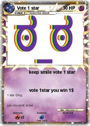 Pokemon Vote 1 star