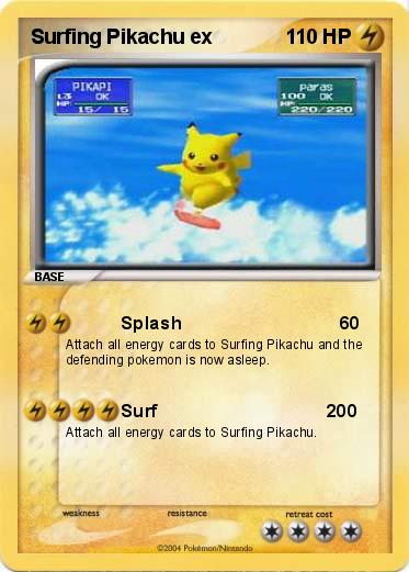 Pokemon Surfing Pikachu ex