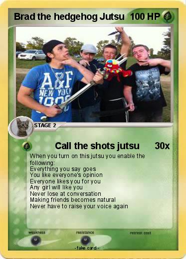 Pokemon Brad the hedgehog Jutsu