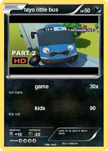 Pokemon tayo little bus