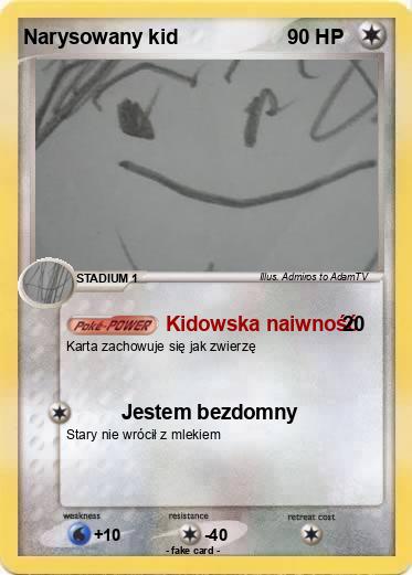 Pokemon Narysowany kid